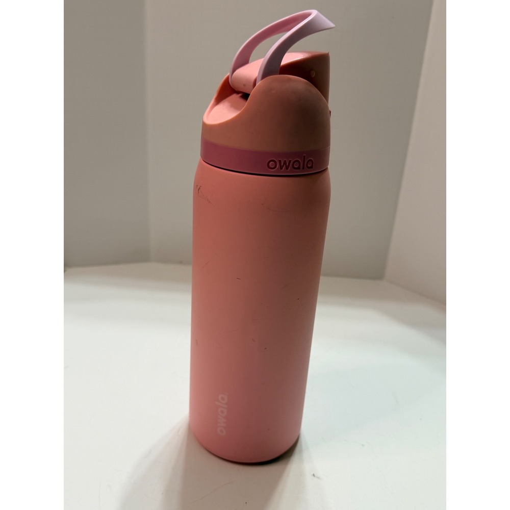 Owala FreeSip Insulated Stainless Steel Water Bottle Pink 24oz Spout Lid